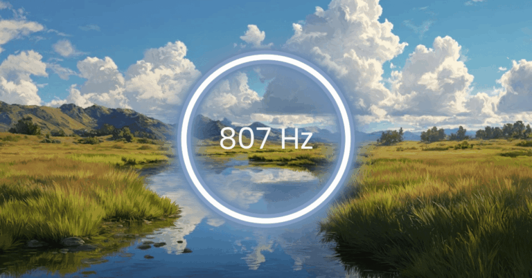 807 Hz Frequency: Meaning, Benefits & Science (Full Guide)