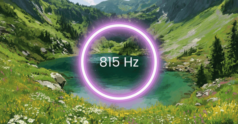 815 Hz Frequency: Meaning, Benefits & Science (Full Guide)
