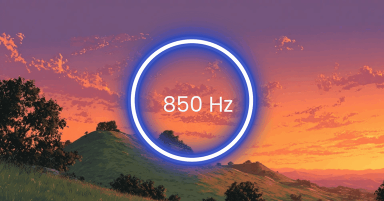 850 Hz Frequency: Meaning, Benefits & Science (Full Guide)