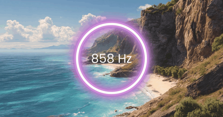 858 Hz Frequency: Meaning, Benefits & Science (Full Guide)